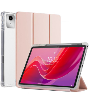 Чохол Galeo TPU Trifold with Stylus Holder для Lenovo Tab M11 / Xiaoxin Pad 2024 Pink