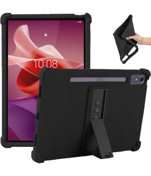 Силіконовий чохол з підставкою для Lenovo Tab P12 TB370FU / Xiaoxin Pad Pro 12.7 TB371FC Black