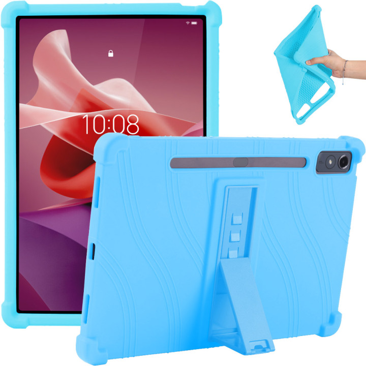 Силіконовий чохол з підставкою для Lenovo Tab P12 TB370FU / Xiaoxin Pad Pro 12.7 TB371FC Blue