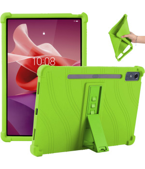 Силіконовий чохол з підставкою для Lenovo Tab P12 TB370FU / Xiaoxin Pad Pro 12.7 TB371FC Green