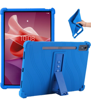 Силіконовий чохол з підставкою для Lenovo Tab P12 TB370FU / Xiaoxin Pad Pro 12.7 TB371FC Navy Blue