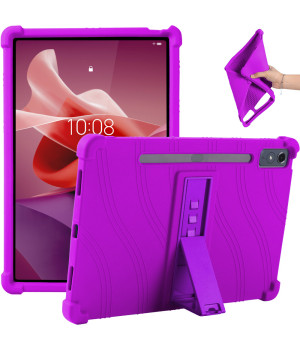 Силіконовий чохол з підставкою для Lenovo Tab P12 TB370FU / Xiaoxin Pad Pro 12.7 TB371FC Purple