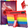 Силіконовий чохол з підставкою для Lenovo Tab P12 TB370FU / Xiaoxin Pad Pro 12.7 TB371FC Rainbow