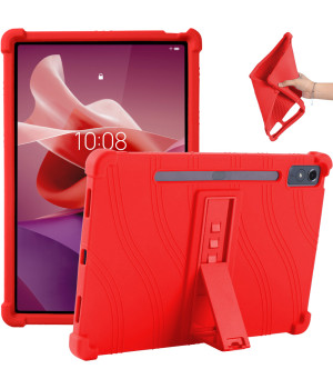 Силіконовий чохол з підставкою для Lenovo Tab P12 TB370FU / Xiaoxin Pad Pro 12.7 TB371FC Red