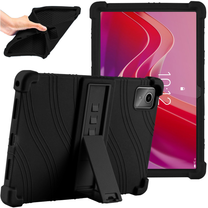 Силіконовий чохол з підставкою для Lenovo Tab M11 TB330FU / Xiaoxin Pad 2024 TB331FC Black