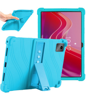 Силіконовий чохол з підставкою для Lenovo Tab M11 TB330FU / Xiaoxin Pad 2024 TB331FC Blue
