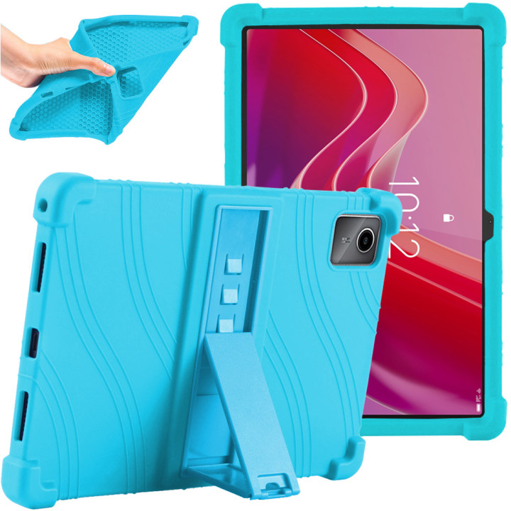 Силіконовий чохол з підставкою для Lenovo Tab M11 TB330FU / Xiaoxin Pad 2024 TB331FC Blue