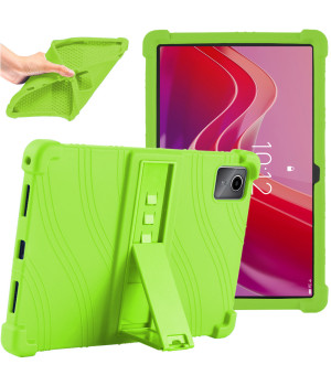 Силіконовий чохол з підставкою для Lenovo Tab M11 TB330FU / Xiaoxin Pad 2024 TB331FC Green