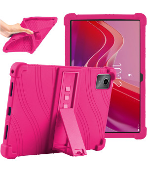 Силіконовий чохол з підставкою для Lenovo Tab M11 TB330FU / Xiaoxin Pad 2024 TB331FC Hotpink