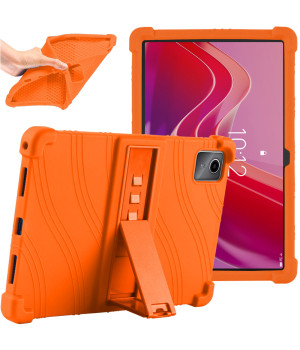 Силіконовий чохол з підставкою для Lenovo Tab M11 TB330FU / Xiaoxin Pad 2024 TB331FC Orange