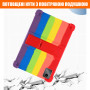 Силиконовый чехол с подставкой для Lenovo Tab M11 TB330FU / Xiaoxin Pad 2024 TB331FC Rainbow