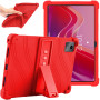 Силиконовый чехол с подставкой для Lenovo Tab M11 TB330FU / Xiaoxin Pad 2024 TB331FC Red