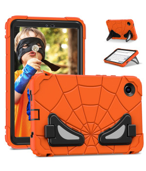 Детский противоударный чехол для Samsung Galaxy Tab A9 8.7" SM-X110, X115 Galeo Spider Orange/Black