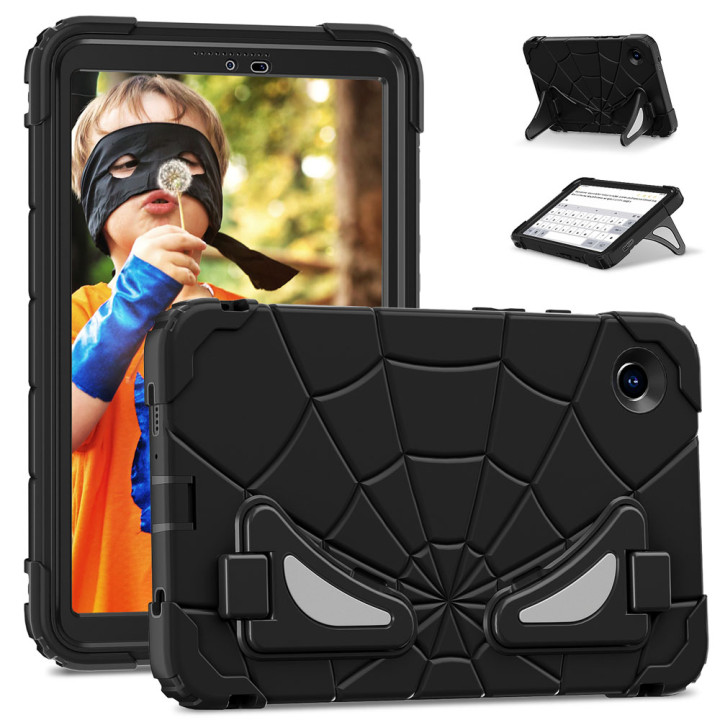 Детский противоударный чехол для Samsung Galaxy Tab A9 8.7" SM-X110, X115 Galeo Spider Black