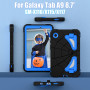 Детский противоударный чехол для Samsung Galaxy Tab A9 8.7" SM-X110, X115 Galeo Spider Black/Blue