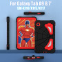 Детский противоударный чехол для Samsung Galaxy Tab A9 8.7" SM-X110, X115 Galeo Spider Black/Red