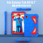 Детский противоударный чехол для Samsung Galaxy Tab A9 8.7" SM-X110, X115 Galeo Spider Blue/Red