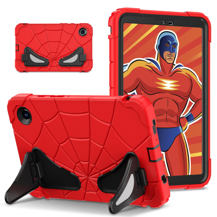 Детский противоударный чехол для Samsung Galaxy Tab A9 8.7" SM-X110, X115 Galeo Spider Red/Black