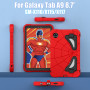 Детский противоударный чехол для Samsung Galaxy Tab A9 8.7" SM-X110, X115 Galeo Spider Red/Black