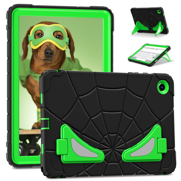 Детский противоударный чехол для Samsung Galaxy Tab A9 Plus SM-X210, X216 Galeo Spider Black/Green