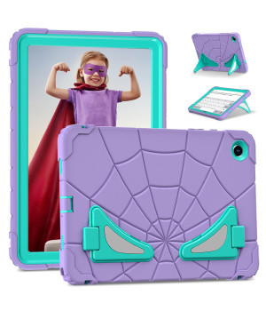 Детский противоударный чехол для Samsung Galaxy Tab A9 Plus SM-X210, X216 Galeo Spider Purple/Mint