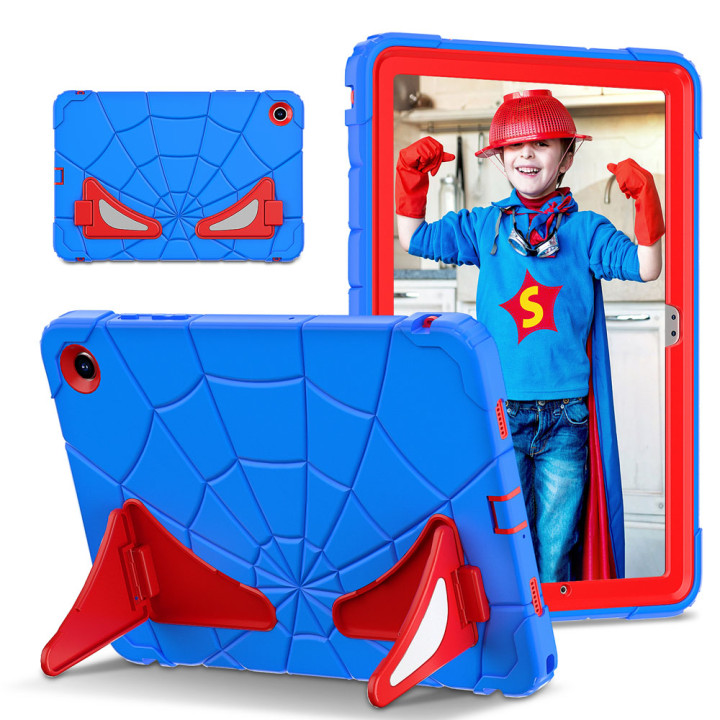 Детский противоударный чехол для Samsung Galaxy Tab A9 Plus SM-X210, X216 Galeo Spider Blue/Red