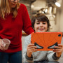 Детский противоударный чехол для Samsung Galaxy Tab A9 Plus SM-X210, X216 Galeo Spider Orange/Black