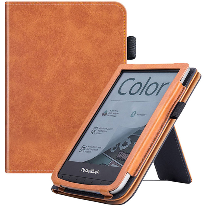 Чохол Galeo Vertical Leather Stand для Pocketbook 606, 616, 617, 618, 627, 628, 632, 633 Brown