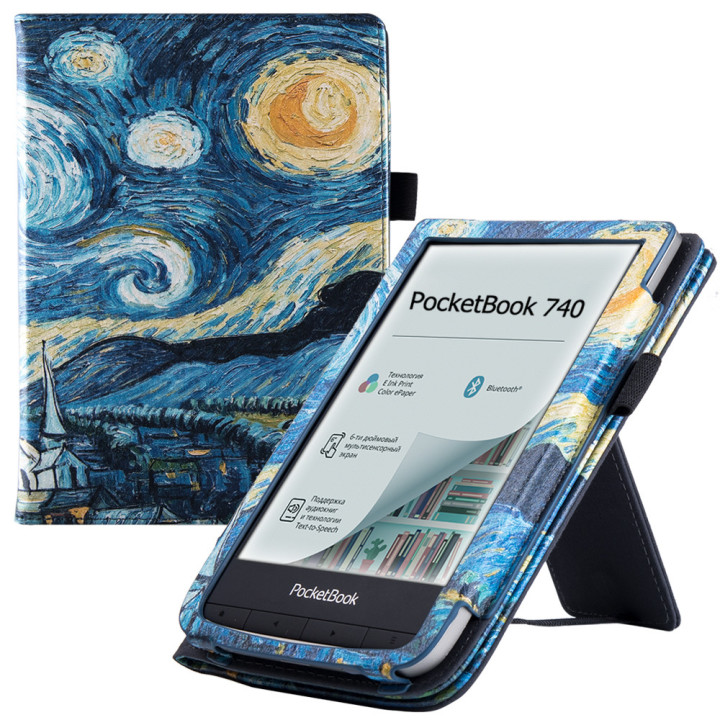 Чохол Galeo Vertical Leather Stand для Pocketbook 740 Inkpad 3 / Color / Pro Van Gogh