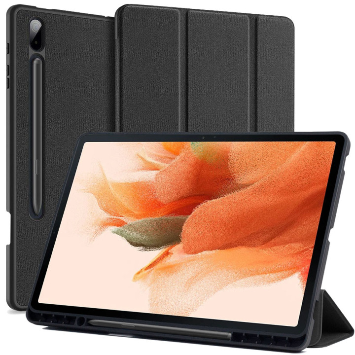 Чехол DUX DUCIS Domo with S Pen Holder для Samsung Galaxy Tab S7 FE / S7 Plus / S8 Plus Black