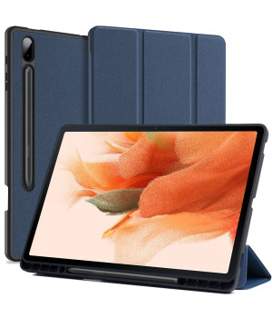 Чехол DUX DUCIS Domo with S Pen Holder для Samsung Galaxy Tab S7 FE / S7 Plus / S8 Plus Dark Blue