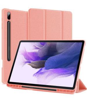 Чехол DUX DUCIS Domo with S Pen Holder для Samsung Galaxy Tab S7 FE / S7 Plus / S8 Plus Pink