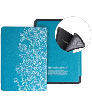 Чохол Galeo TPU Print для Amazon Kindle Paperwhite 11th Gen 6.8" (2021) Floral Blue