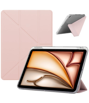 Чехол ZOYU Y-Type with Pencil Holder для Apple iPad Air 11 (2024/2025), Pad Air 4/5 10.9" Pink