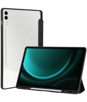 Чехол Galeo Hybrid Case with S-Pen Holder для Samsung Galaxy Tab S9 FE Plus/S9 Plus 12.4" Black