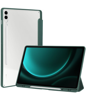 Чехол Galeo Hybrid Case with S-Pen Holder для Samsung Galaxy Tab S9 FE Plus/S9 Plus 12.4" Dark Green