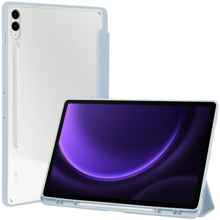 Чехол Galeo Hybrid Case with S-Pen Holder для Samsung Galaxy Tab S9 FE Plus/S9 Plus 12.4" Light Blue
