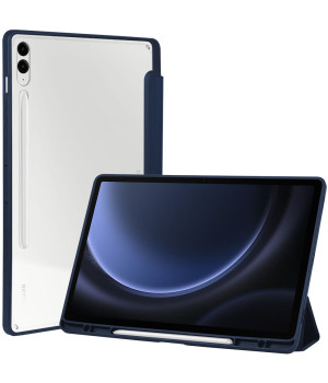 Чехол Galeo Hybrid Case with S-Pen Holder для Samsung Galaxy Tab S9 FE Plus/S9 Plus 12.4" Navy Blue