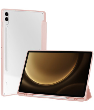 Чехол Galeo Hybrid Case with S-Pen Holder для Samsung Galaxy Tab S9 FE Plus/S9 Plus 12.4" Pink