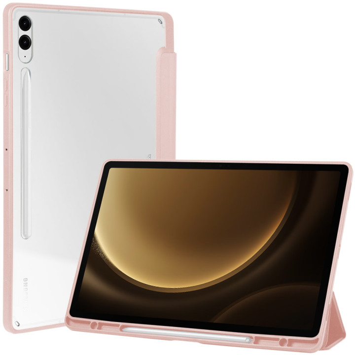 Чехол Galeo Hybrid Case with S-Pen Holder для Samsung Galaxy Tab S9 FE Plus/S9 Plus 12.4" Pink