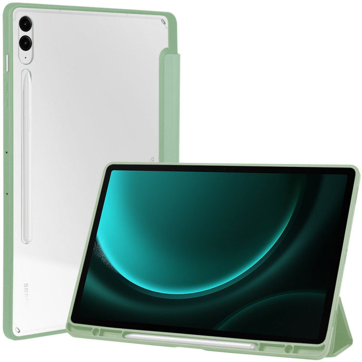 Чохол Galeo Hybrid Case with S-Pen Holder для Samsung Galaxy Tab S9 FE Plus/S9 Plus 12.4" Sage