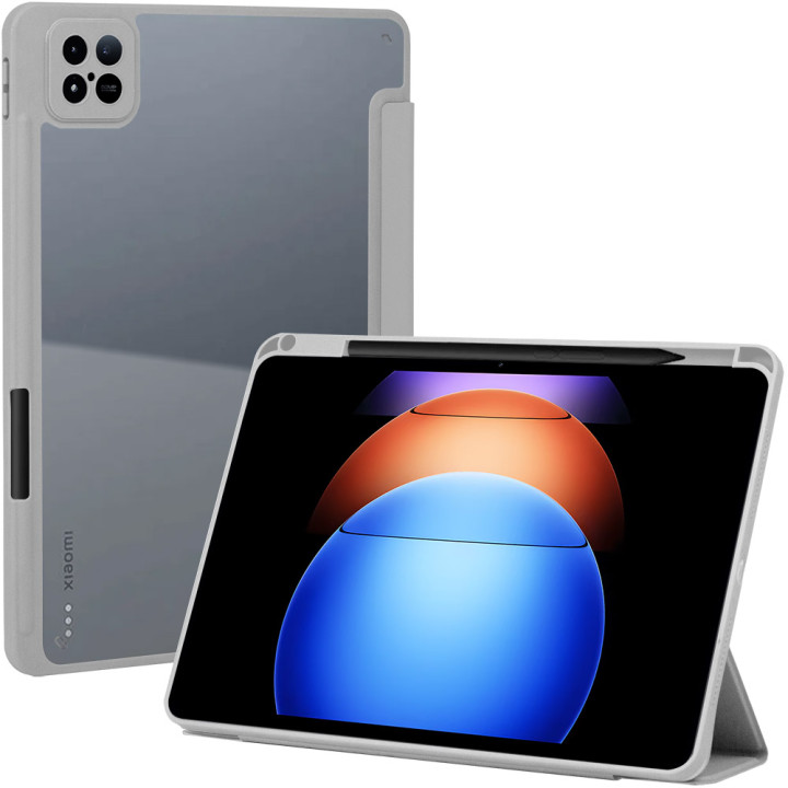 Чохол Galeo Hybrid Case with Stylus Holder для Xiaomi Pad 6S Pro 12.4" Grey