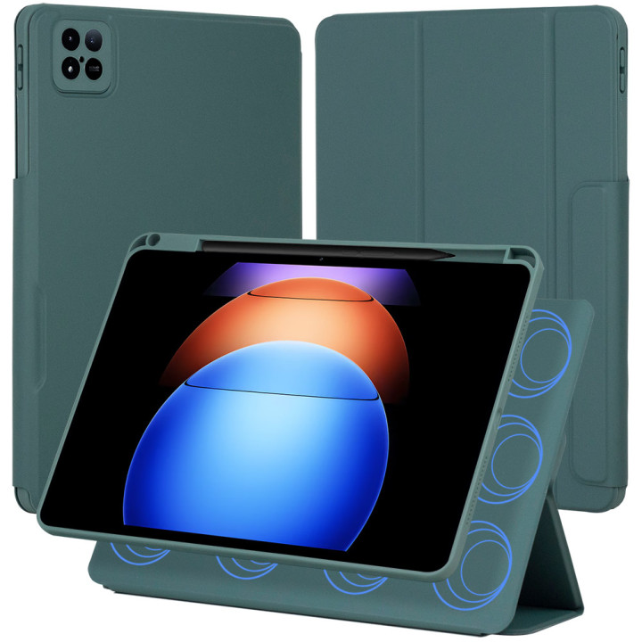 Чохол Galeo Magnetic Detachable для Xiaomi Pad 6S Pro 12.4" (2024) Dark Green