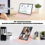 Чехол с клавиатурой Samsung Galaxy Tab A9+ 11" SM-X210, X216 Galeo Rotating (En+Ua+Ru) Powder Pink