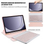 Чехол с клавиатурой Samsung Galaxy Tab A9+ 11" SM-X210, X216 Galeo Rotating (En+Ua+Ru) Powder Pink