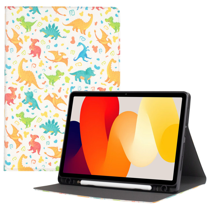 Чехол Galeo TPU Print с отделением для стилуса для Xiaomi Redmi Pad SE 11" Dinos