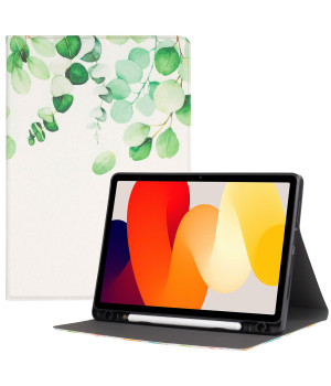 Чехол Galeo TPU Print с отделением для стилуса для Xiaomi Redmi Pad SE 11" Eucalyptus