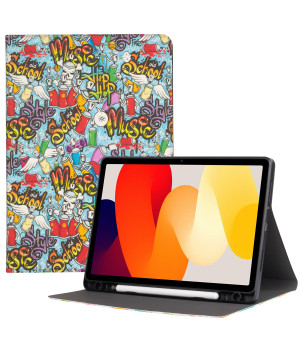 Чехол Galeo TPU Print с отделением для стилуса для Xiaomi Redmi Pad SE 11" Graffiti