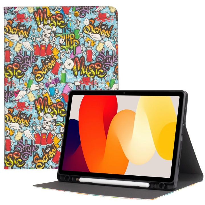 Чехол Galeo TPU Print с отделением для стилуса для Xiaomi Redmi Pad SE 11" Graffiti