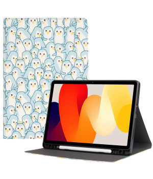 Чехол Galeo TPU Print с отделением для стилуса для Xiaomi Redmi Pad SE 11" Penguins